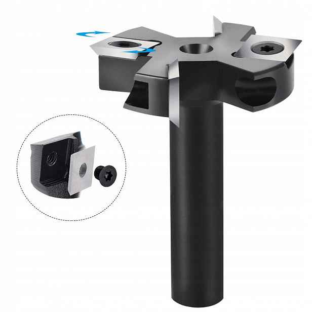 8 mm 4 zuby Zarovnávací Fréza 38 mm Úchop 8 mm * 38.1 * 60 L * 4 T