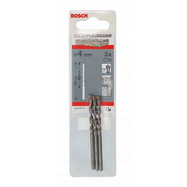 Bosch - Sada vrtáků do betonu, 4x75 mm, 3 ks 2608597704