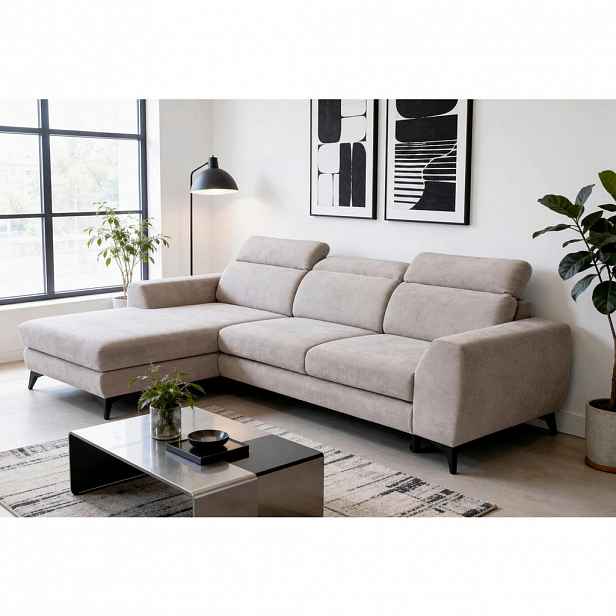 Livetastic ROHOVÁ SEDAČKA, textil, béžová