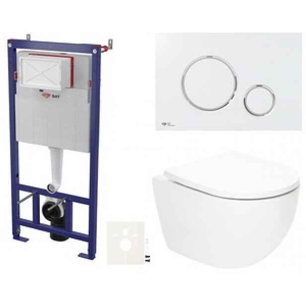 Závěsný wc set do lehkých stěn / předstěnová SAT Fusion SIKOSSTORFU70