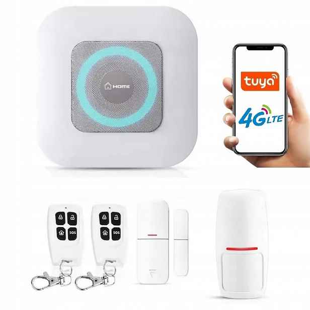 Bezdrátový Alarm Siréna Gsm Tuya Smart Na Sim Kartu