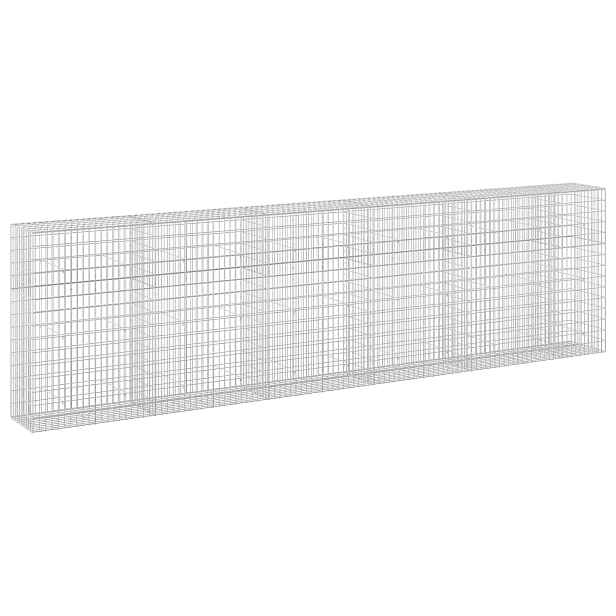 vidaXL Gabion s drátem 3,5 mm a síťkou 5x10 cm 550x50x150 cm