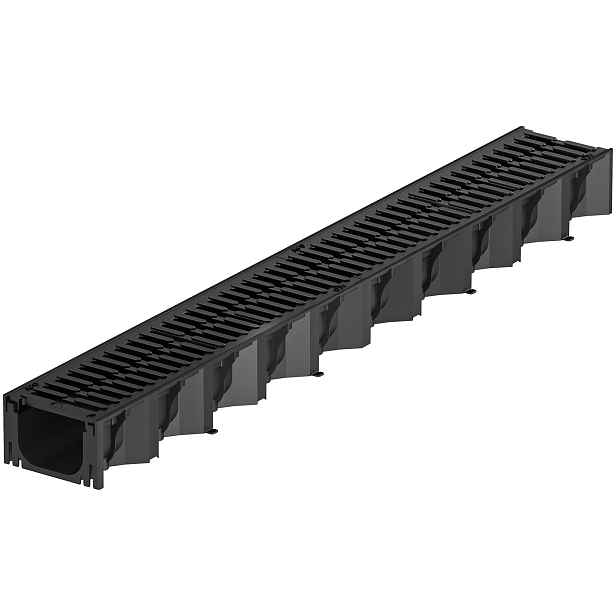 Žlab s plastovým roštem ACO Hexaline 1,0 m