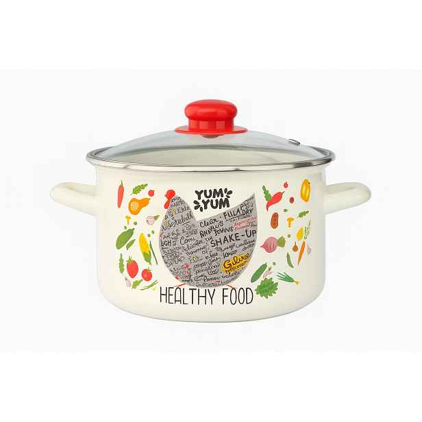 Hrnec s poklicí Kura 22 cm, 4,8 l