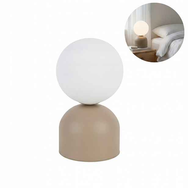 Stolní lampa Béžová Industriální 21 cm G9 8W do ložnice Tk Lighting