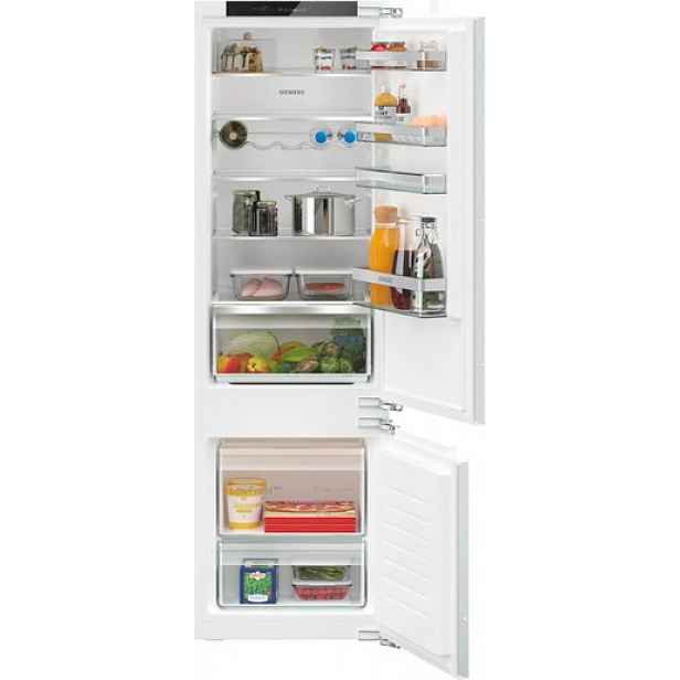 Vestavná lednice Siemens s mrazákem dole 177,2 x 54,1 cm ploché panty KI87VVFE1