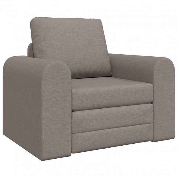 vidaXL Pohovka na spaní Taupe 98 x 71 x 83 cm textil