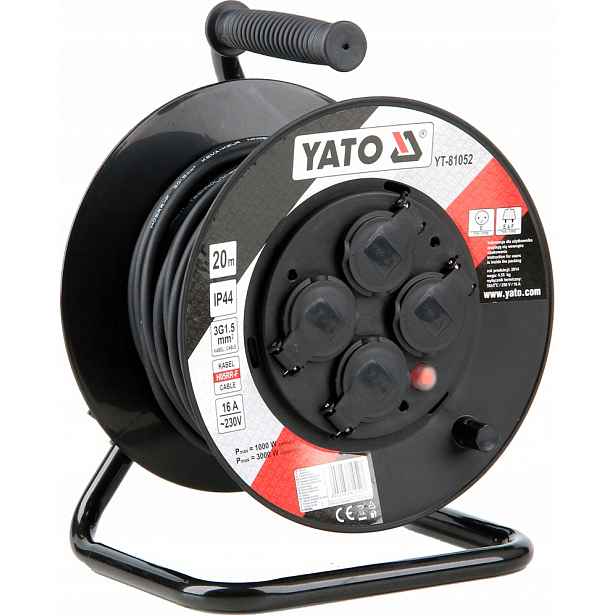 Yato YT-81052 Prodlužovací Kabel Bubnový 20 M 3x1,5 m