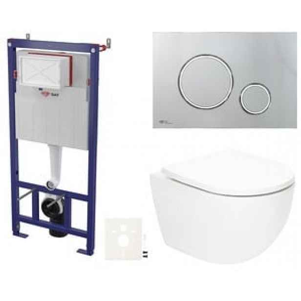 Závěsný wc set do lehkých stěn / předstěnová SAT Fusion SIKOSSTORFU71