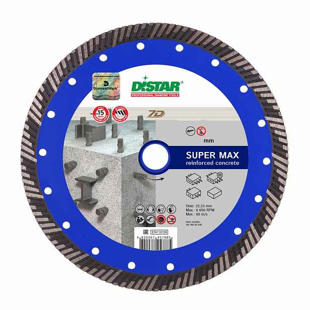 Diamantový Kotouč Pro Řezání Betonu Distar Turbo Max 230 mm