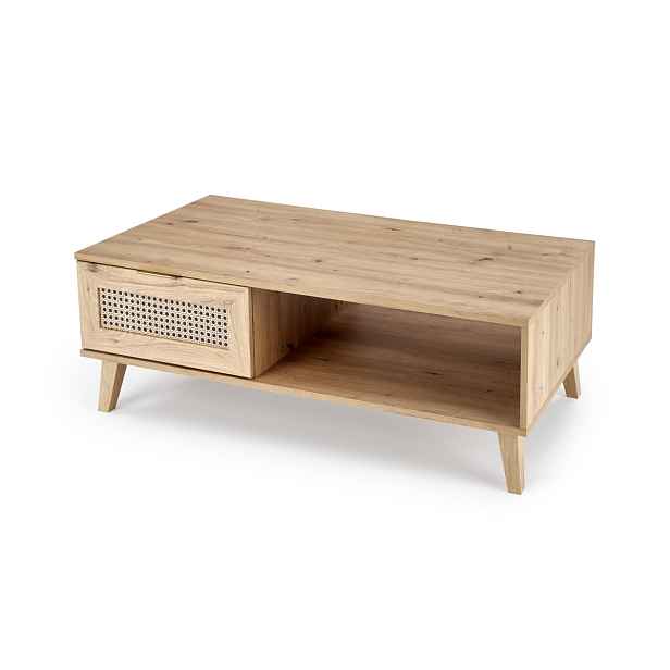 HALMAR Konferenční stolek Borneo K 120 cm dub artisan/černý