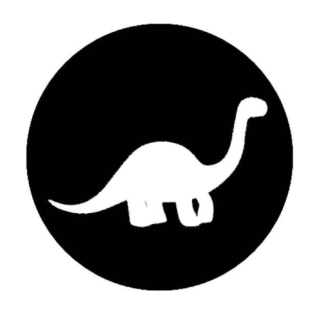 Označto Štítek, nálepka do dětského pokoje  - Dinosauři Barva písma: Bílé na černém