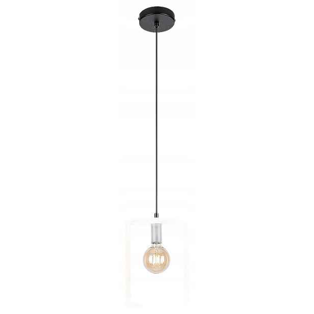 Závěsná skandinávská lampa s dřevěným rámem, černá, hnědá, nad barem Rabalux