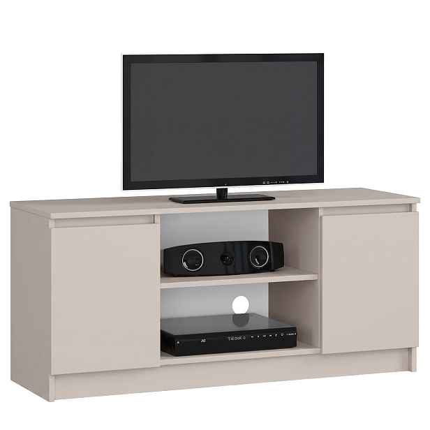 Ak furniture TV stolek CLP 2D 1P 120 cm kašmír