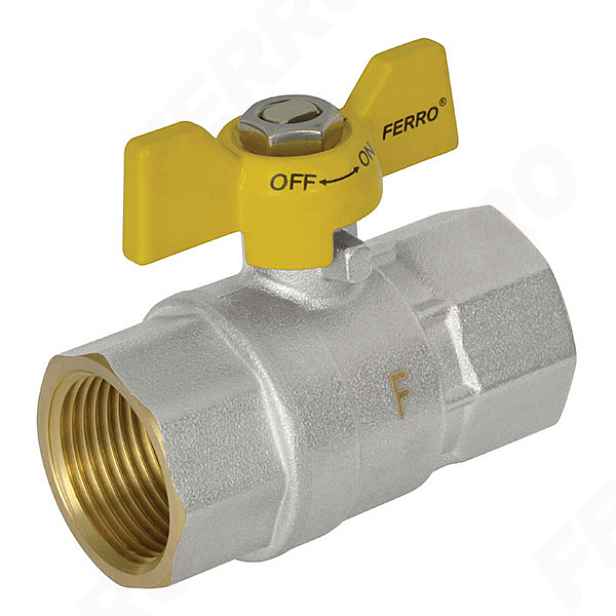 Novaservis Plynový kulový kohout MM - motýlek 3/4" (KGMS2)