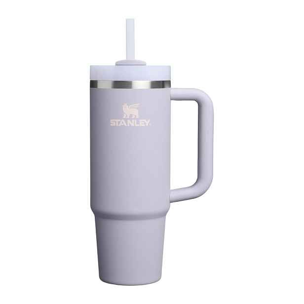 Termoska s brčkem z nerezové oceli v levandulové barvě 890 ml Quencher H2.O FlowState™ Tumbler Purple Dust – Stanley