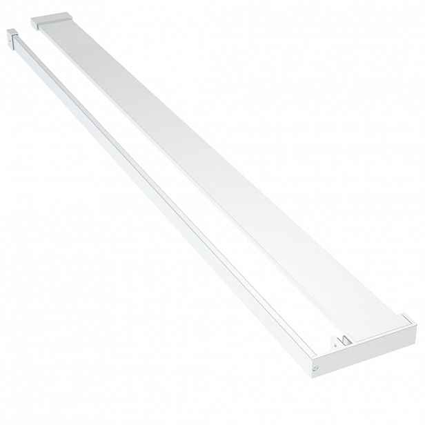 vidaXL Police na stěnu průchozí sprchy chromová 115 cm hliník
