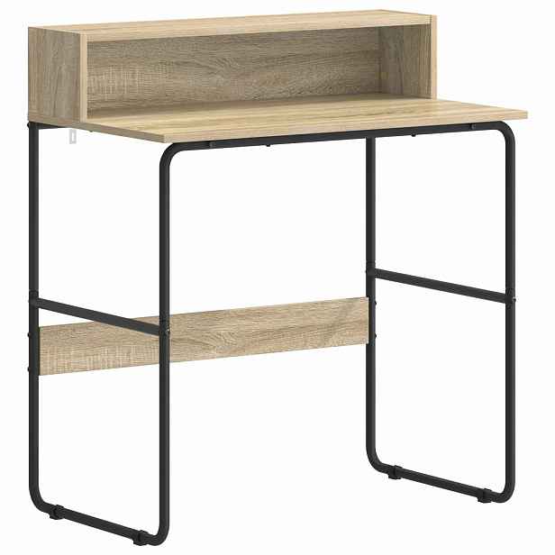 vidaXL Stůl s úložným prostorem Dub sonoma 80 x 50 x 91 cm
