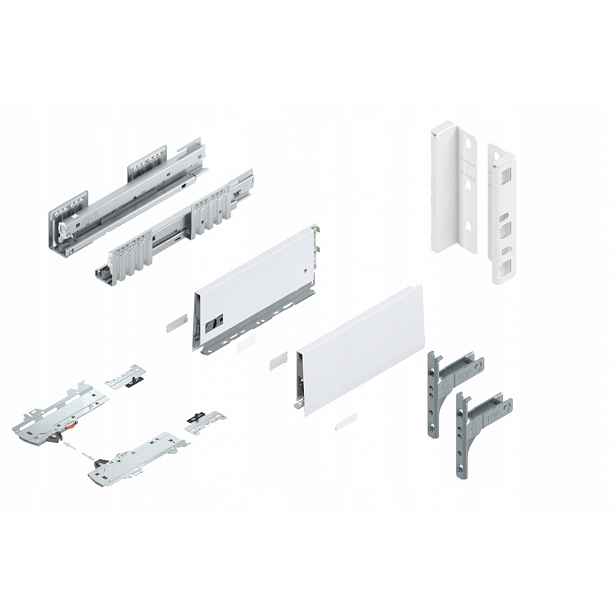 Blum Merivobox 300 Šuplík Medium K Tip-On White