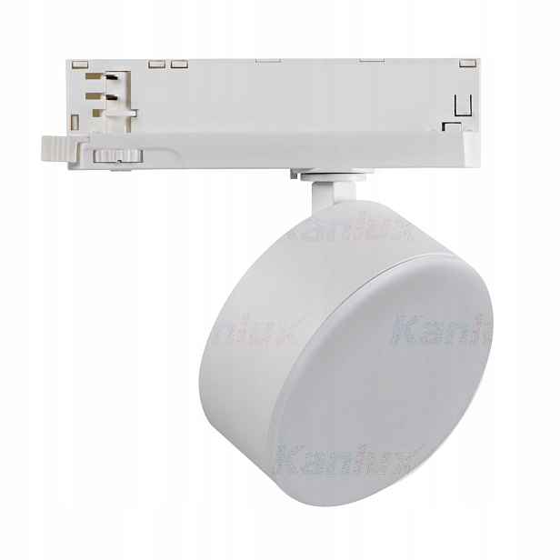 Lampa kolejnicový reflektor bílá kulatý spot Led 18W neutrální světlo Kanlux