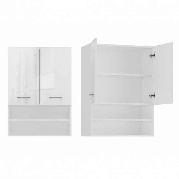 RAUMHIRSCH FURNITURE KOUZELNA SKŘÍŇKA Lesklá bílá 64/90/30