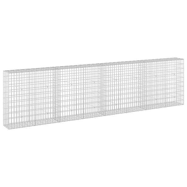 vidaXL Gabion s drátem 3,5 mm a síťkou 5x10 cm 400x30x100 cm