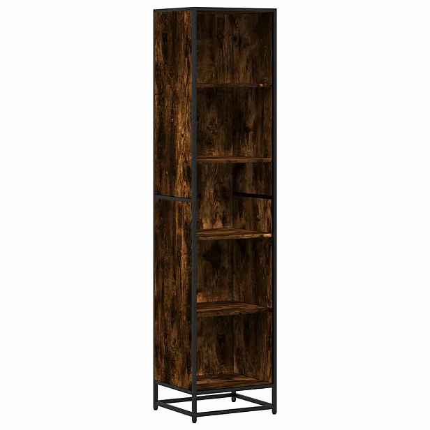 vidaXL Knihovna kouřový dub 40x35x170,5 cm kompozitní dřevo