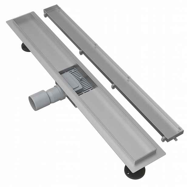 Lineární Odtok Pod Dlažbu 70 cm Ocel 2v1 Entero Sifon Sprchová Vanička