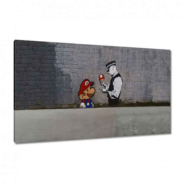 Obrazy 120x70 Banksy Houbař Policie