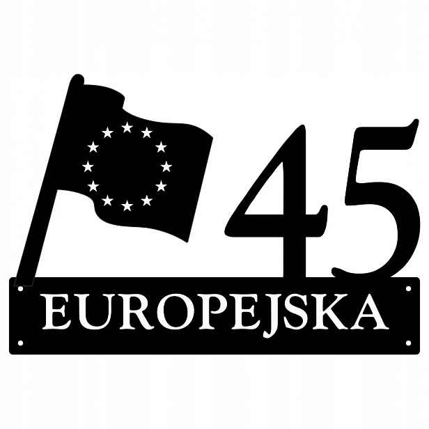 Číslo Na Dům 48 cm Tabule Adresa Ocel 2 mm Grafika 137