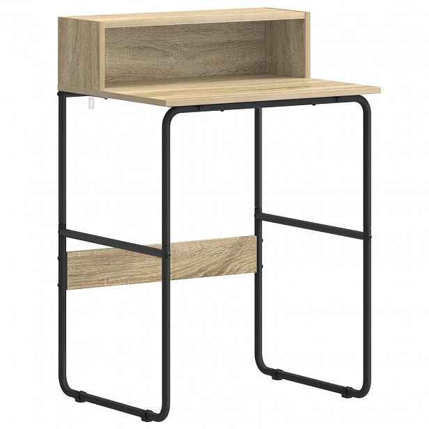 vidaXL Stůl s úložným prostorem Dub sonoma 60 x 50 x 91 cm