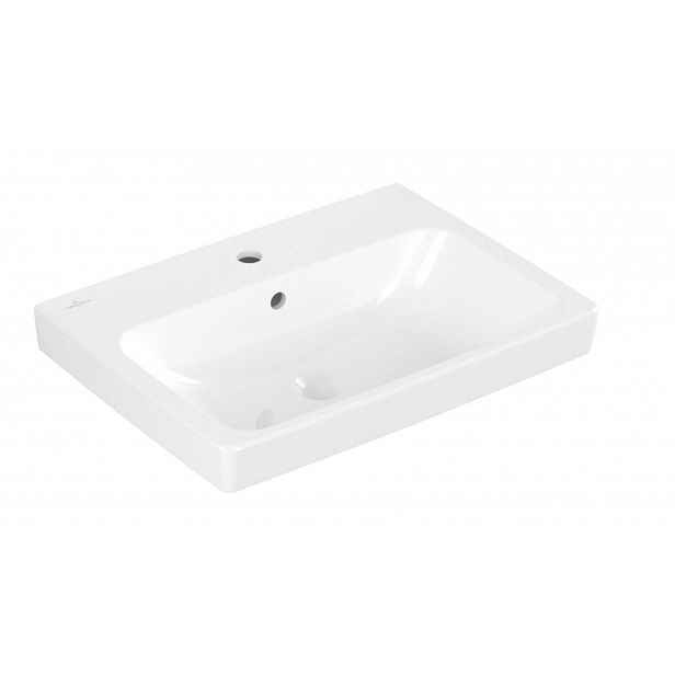 Villeroy & Boch Architectura - Umyvadlo 60x45 cm, s přepadem, otvor pro baterii, CeramicPlus, alpská bílá 4A8760R1