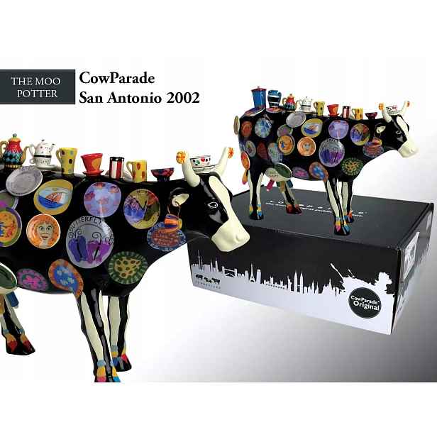 CowParade Houston 2001, The Moo Potter, autorka: Meredith McCord.