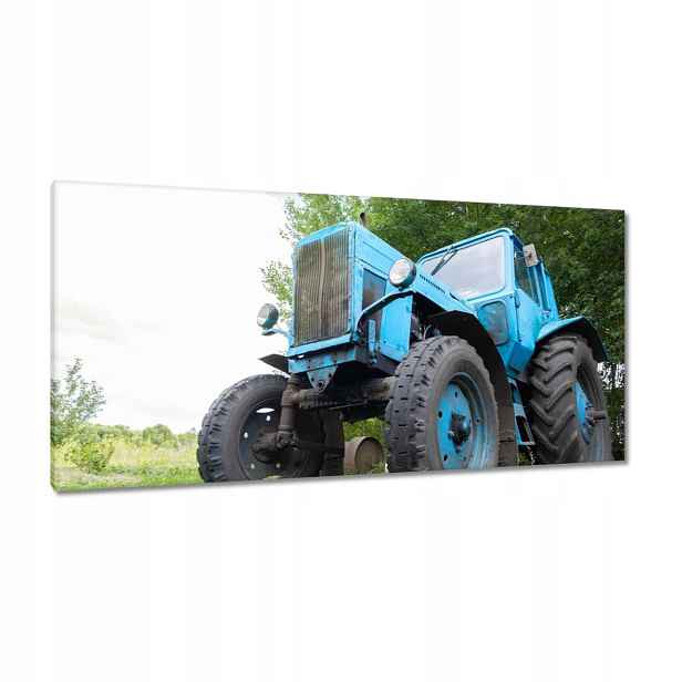 Obrazy 115x55 Starý modrý traktor