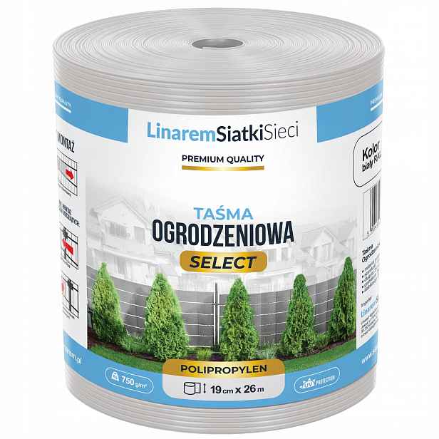 Stínící Panelové Pásy 19x26 Premium Polypropylen 1,2 mm Na Panely Plot Bílá