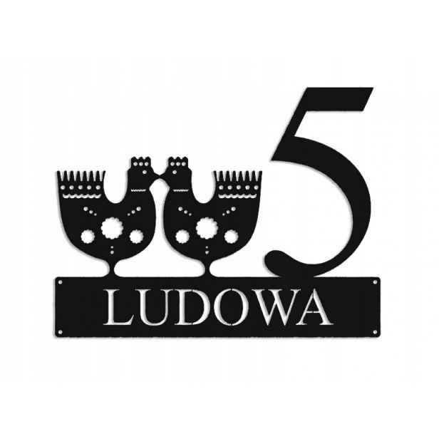 Číslo Na Dům 48 cm Tabule Adresa Ocel 2 mm ulice Lidová