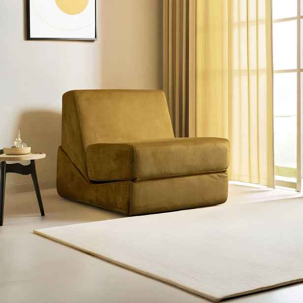 Rozkládací křeslo Origami Convertable - Mustard
