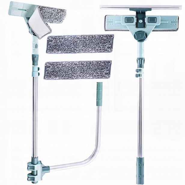 2v1 Teleskopická stěrka na mytí oken a zrcadel 69-145 cm x2