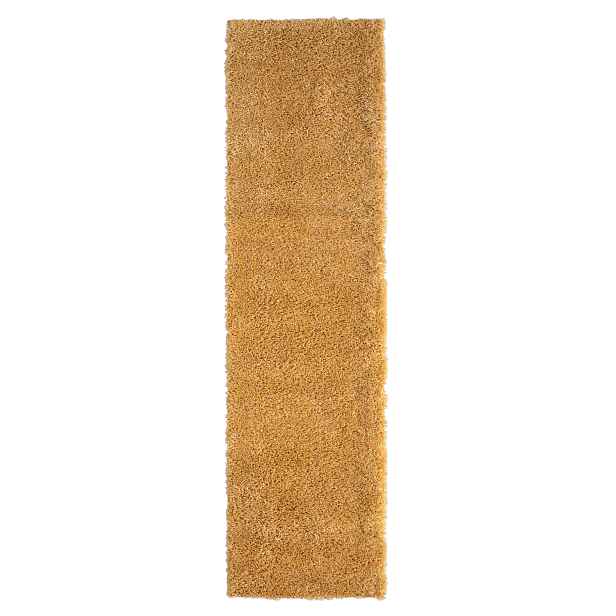 Běhoun My Shaggy goldgelb, 80x300, žlutá, chodba / předsíň, My Flair
