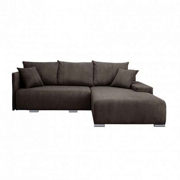 Fedve ECKSOFA TRAWANGA L s rozkládací funkcí, bronzová