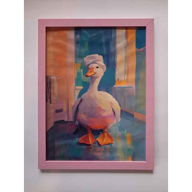 Rámeček borovicový růžový 61x91,5 na fotografii klasický Dřevo boho