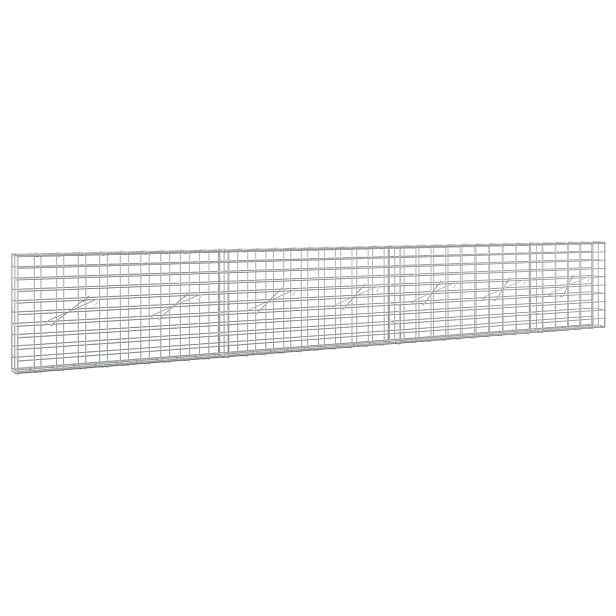 vidaXL Gabion s drátem 3,5 mm a síťkou 5x10 cm 350x10x50 cm
