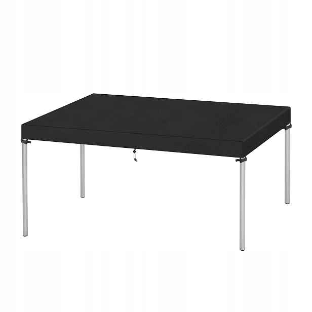 Zahradní potah na stůl 150 x 90 x 15 cm černý