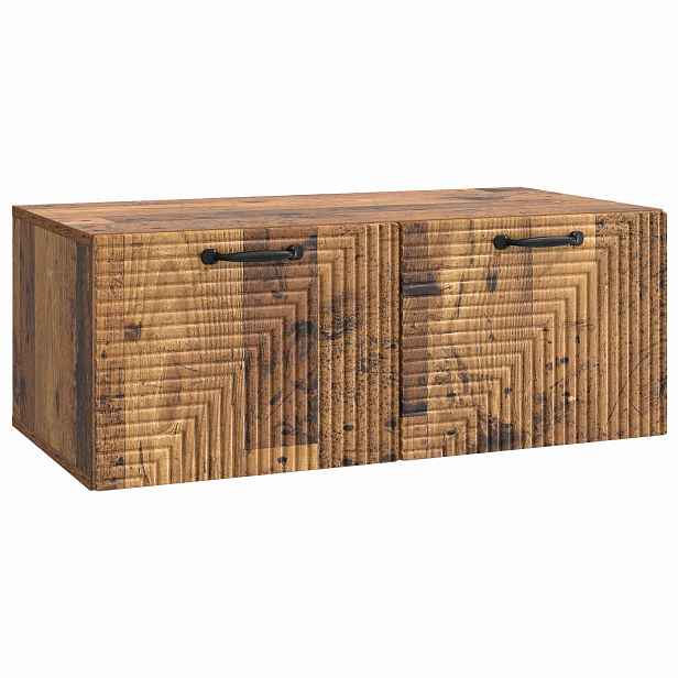 vidaXL Nástěnná TV skříň Nástěnný Staré dřevo 78,5 x 41 x 30 cm