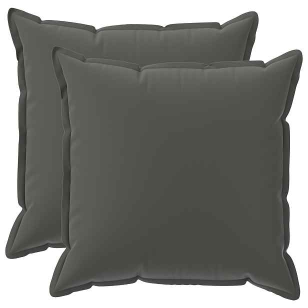 vidaXL Polštář s polštářem HOUTEN 2 ks Antracitová Polyester