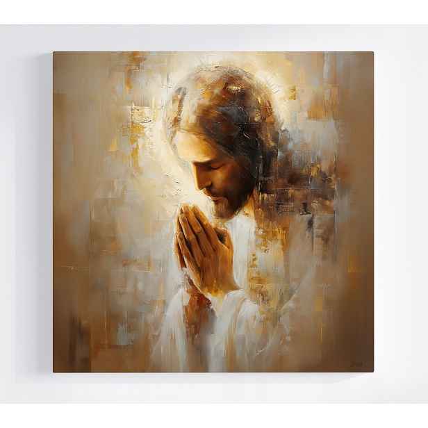 Obraz Na Plátně Canvas Ježíš Kristus Modlitba Náboženské Umění 50x50