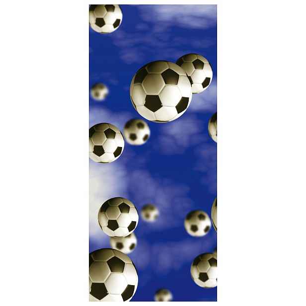 Samolepka Fototapeta Fotbal na obloze dynamika sportu 91x211