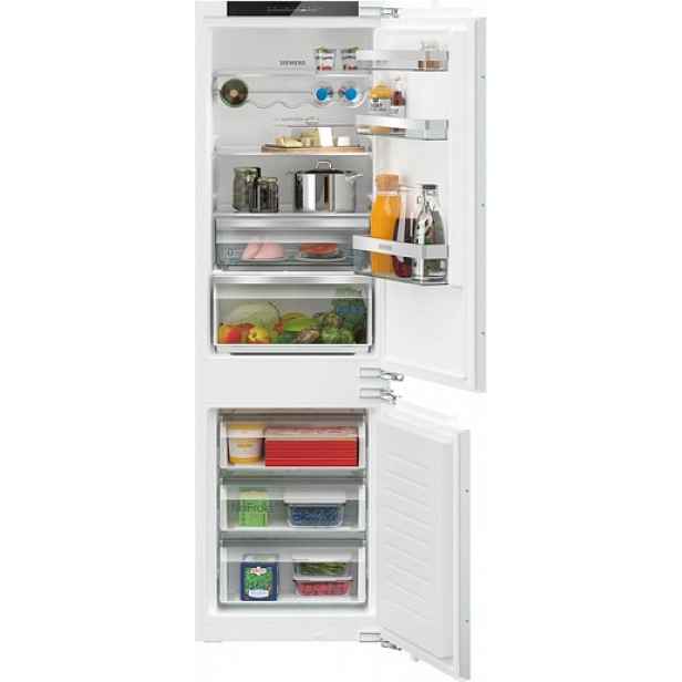 Vestavná lednice Siemens s mrazákem dole 177,2 x 54,1 cm ploché panty KI86NHFE0
