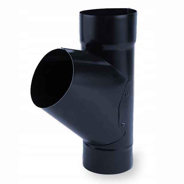 T-rozdělovač 60° pro vypouštěcí trubky 100mm Galeco Ocel Polomat grafit Ral 7016