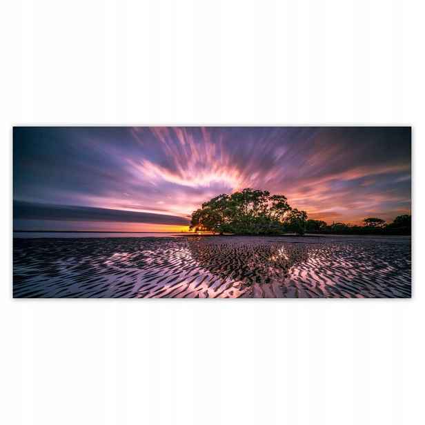 Fototapety 211x91 Krásná fialová krajina